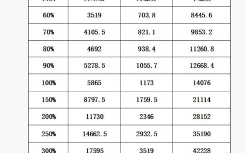 2025年社保缴费基数及个人社保缴费标准表