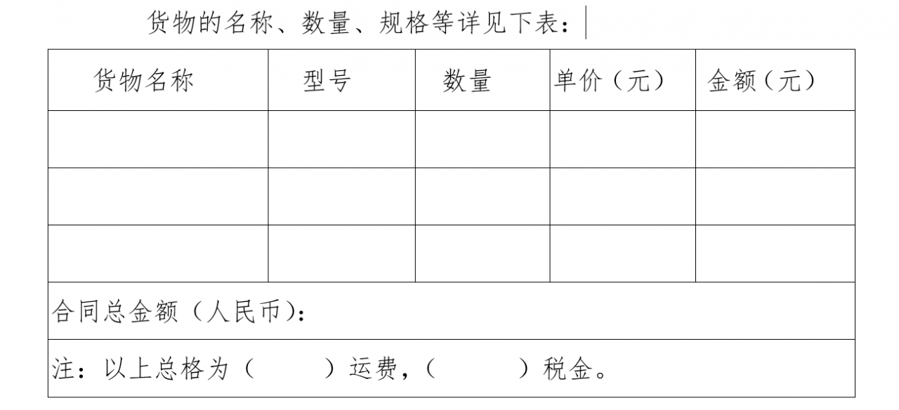 购销合同（模板）
