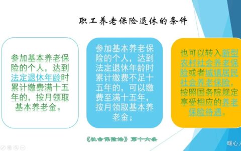 养老保险领取政策及养老保险新政策的规定