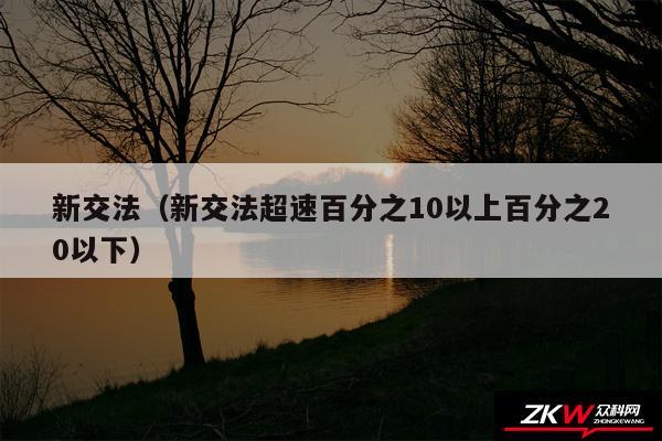 新交法以及新交法超速百分之10以上百分之20以下