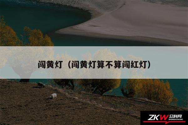 闯黄灯以及闯黄灯算不算闯红灯