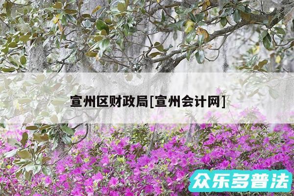 宣州区财政局及宣州会计网