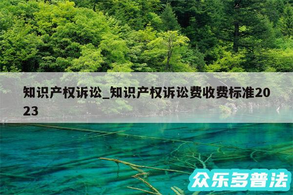 知识产权诉讼_知识产权诉讼费收费标准2024