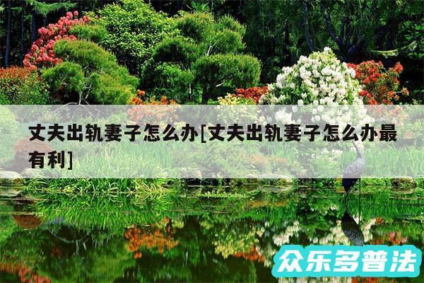 丈夫出轨妻子怎么办及丈夫出轨妻子怎么办最有利