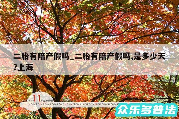 二胎有陪产假吗_二胎有陪产假吗,是多少天?上海