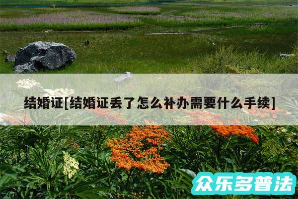 结婚证及结婚证丢了怎么补办需要什么手续