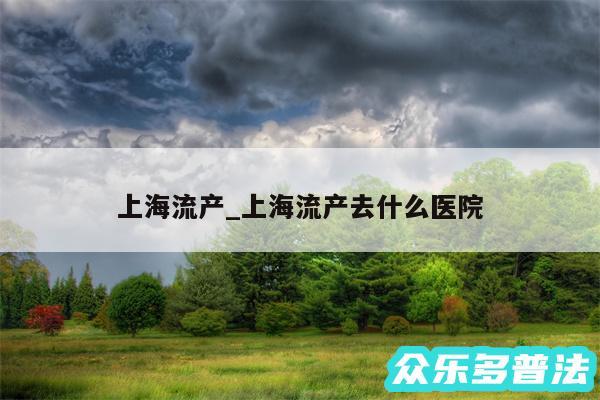 上海流产_上海流产去什么医院