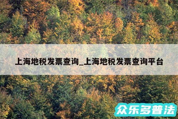 上海地税发票查询_上海地税发票查询平台