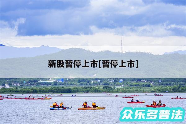 新股暂停上市及暂停上市