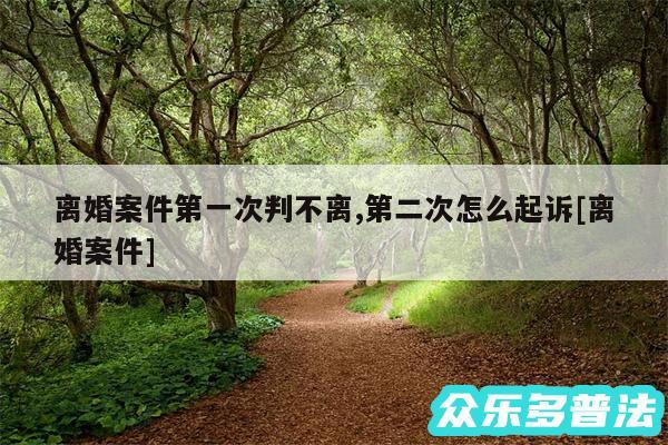 离婚案件第一次判不离,第二次怎么起诉及离婚案件