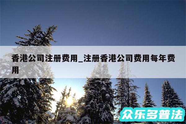香港公司注册费用_注册香港公司费用每年费用