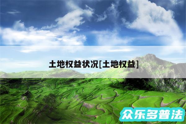 土地权益状况及土地权益