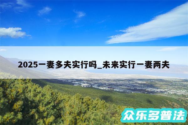 2025一妻多夫实行吗_未来实行一妻两夫