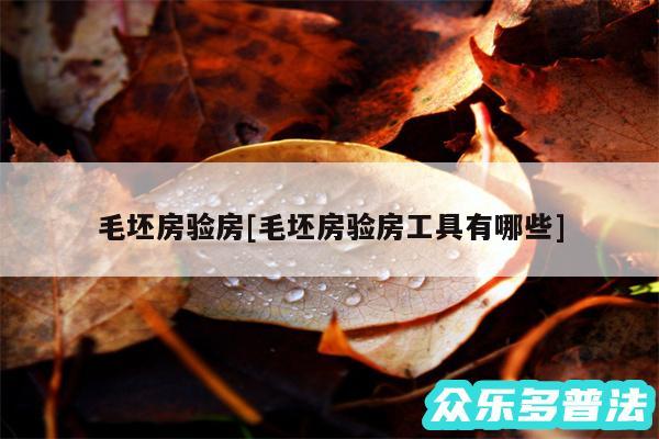 毛坯房验房及毛坯房验房工具有哪些
