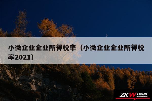 小微企业企业所得税率以及小微企业企业所得税率2024