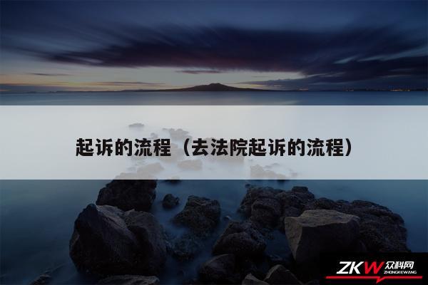 起诉的流程以及去法院起诉的流程