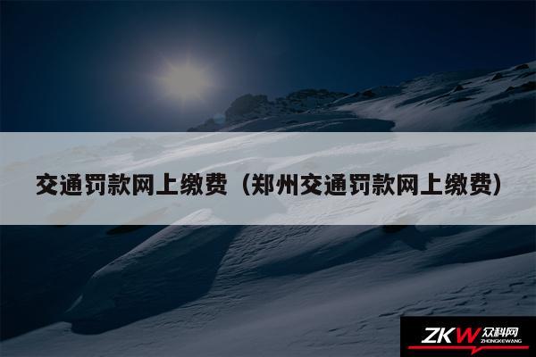 交通罚款网上缴费以及郑州交通罚款网上缴费