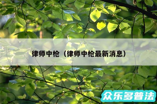 律师中枪以及律师中枪最新消息