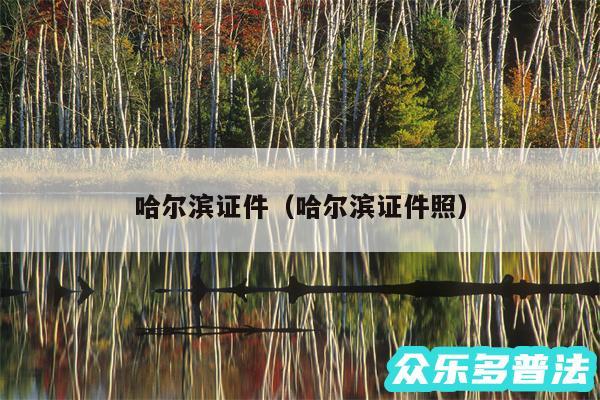 哈尔滨证件以及哈尔滨证件照