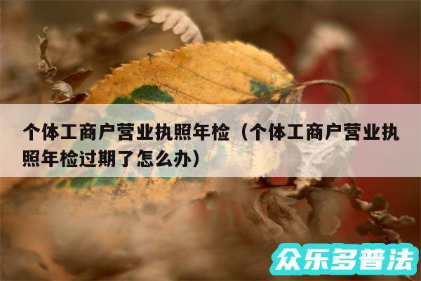 个体工商户营业执照年检以及个体工商户营业执照年检过期了怎么办