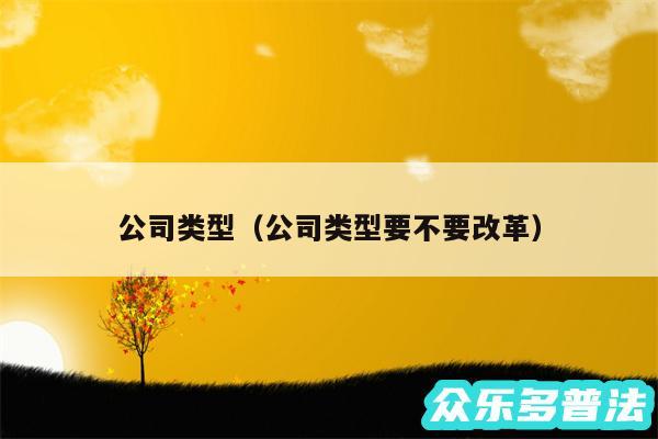 公司类型以及公司类型要不要改革