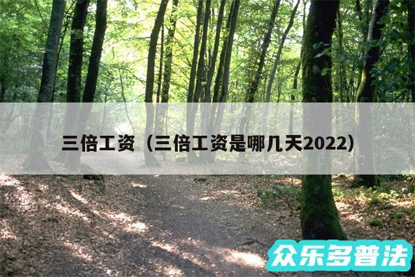 三倍工资以及三倍工资是哪几天2024