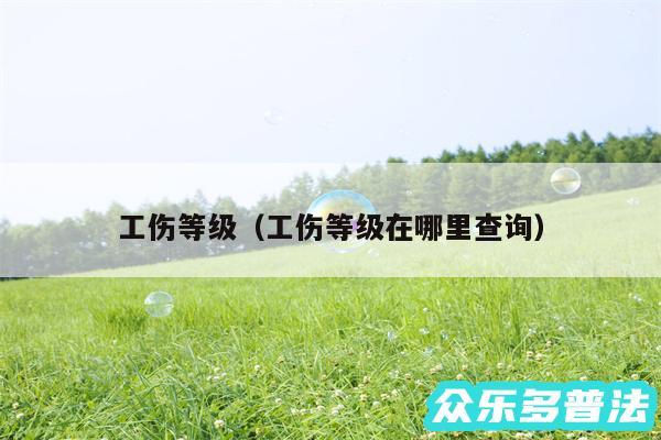 工伤等级以及工伤等级在哪里查询