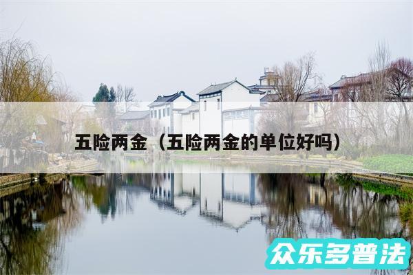 五险两金以及五险两金的单位好吗