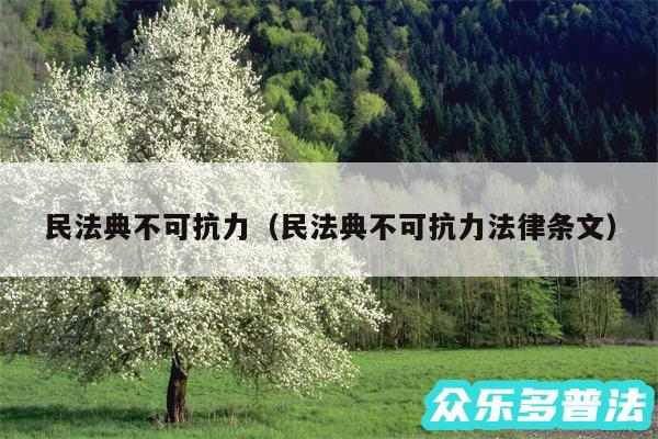 民法典不可抗力以及民法典不可抗力法律条文