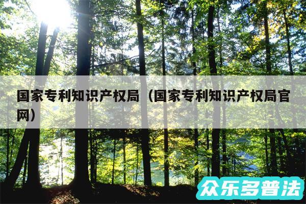 国家专利知识产权局以及国家专利知识产权局官网