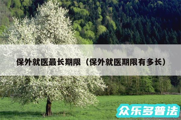 保外就医最长期限以及保外就医期限有多长