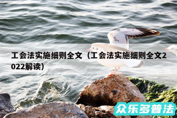 工会法实施细则全文以及工会法实施细则全文2024解读
