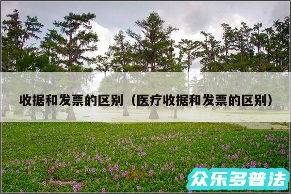收据和发票的区别以及医疗收据和发票的区别