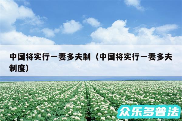 中国将实行一妻多夫制以及中国将实行一妻多夫制度