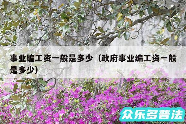事业编工资一般是多少以及政府事业编工资一般是多少