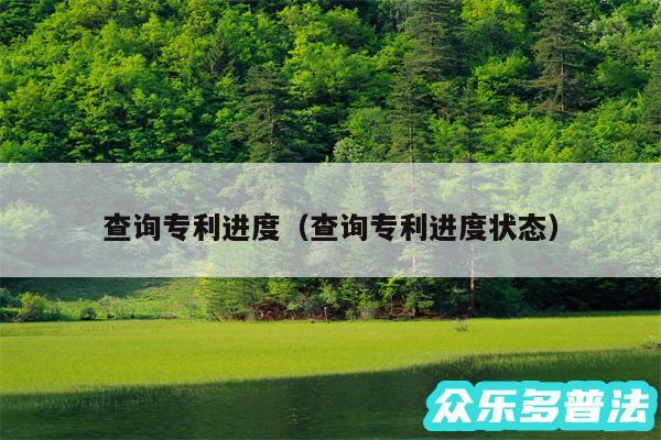 查询专利进度以及查询专利进度状态