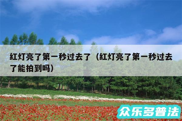 红灯亮了第一秒过去了以及红灯亮了第一秒过去了能拍到吗