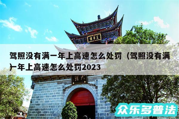 驾照没有满一年上高速怎么处罚以及驾照没有满一年上高速怎么处罚2024