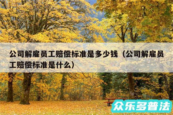 公司解雇员工赔偿标准是多少钱以及公司解雇员工赔偿标准是什么
