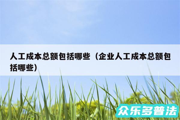 人工成本总额包括哪些以及企业人工成本总额包括哪些