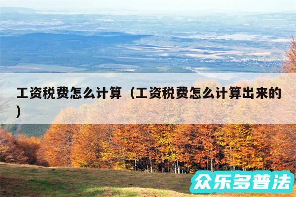 工资税费怎么计算以及工资税费怎么计算出来的