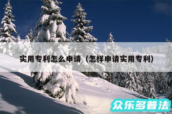 实用专利怎么申请以及怎样申请实用专利