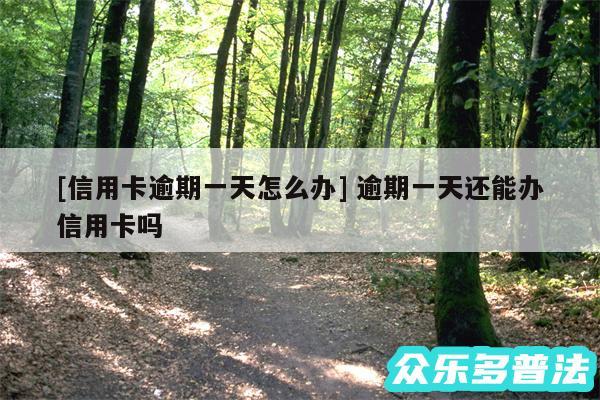 及信用卡逾期一天怎么办 逾期一天还能办信用卡吗