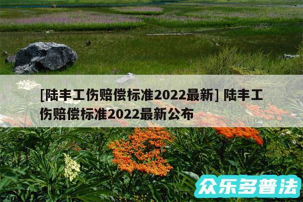 及陆丰工伤赔偿标准2024最新 陆丰工伤赔偿标准2024最新公布