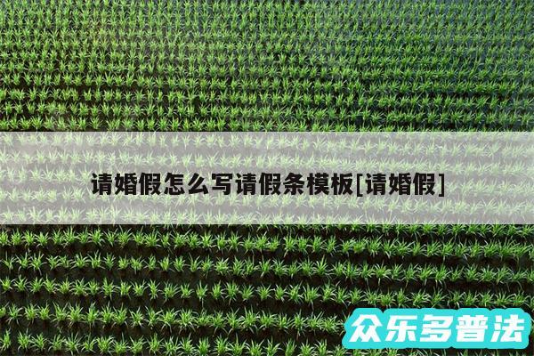 请婚假怎么写请假条模板及请婚假