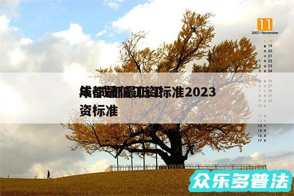 成都最低工资标准2024年-成都最低工资标准