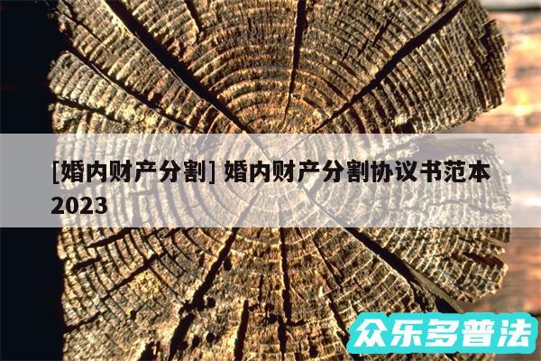 及婚内财产分割 婚内财产分割协议书范本2024