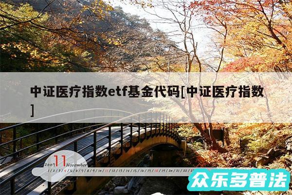 中证医疗指数etf基金代码及中证医疗指数