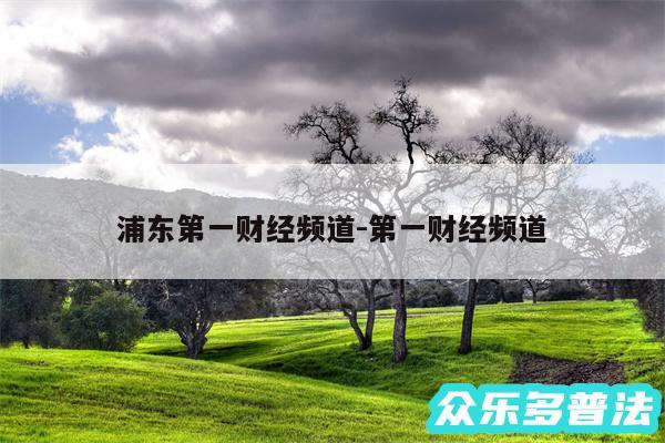 浦东第一财经频道-第一财经频道