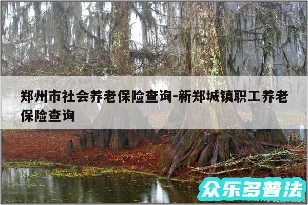 郑州市社会养老保险查询-新郑城镇职工养老保险查询